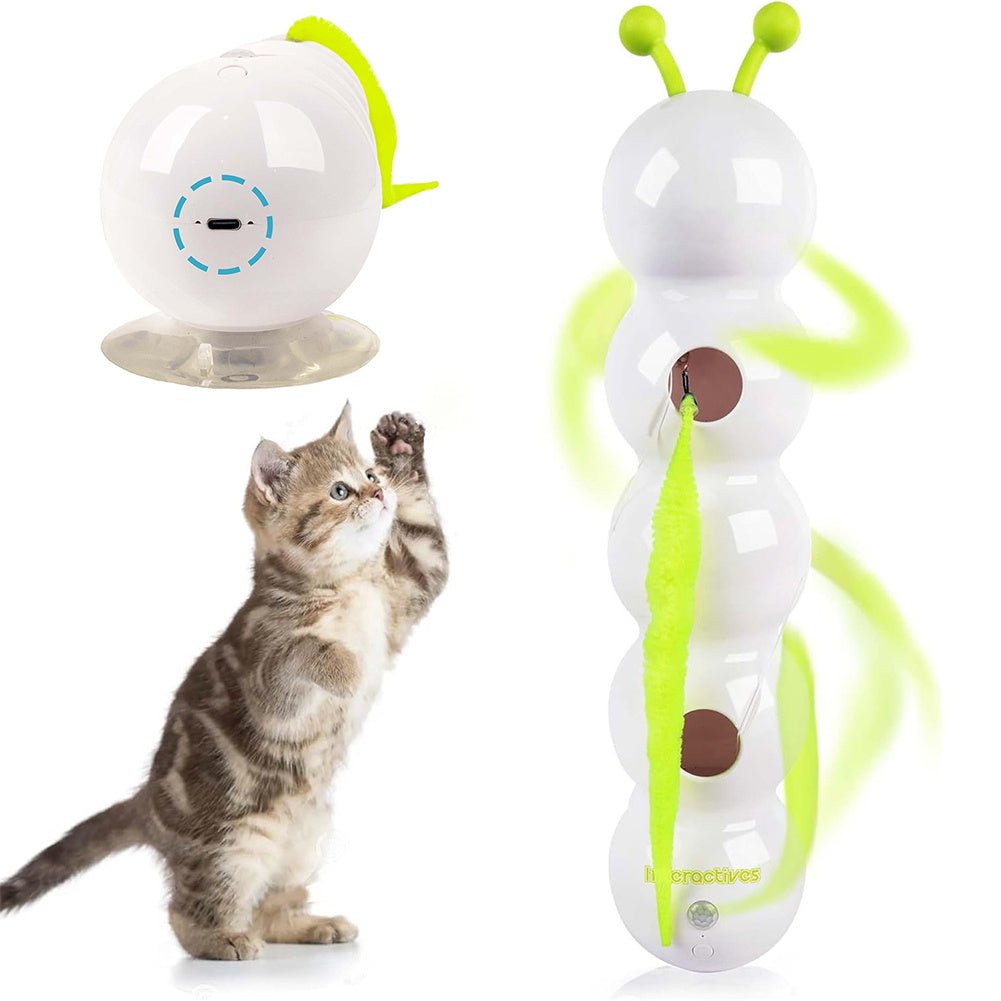 Smart Rechargeable Cat Toy – Motion - Activated Tail Teaser for Kittens - Novusyes