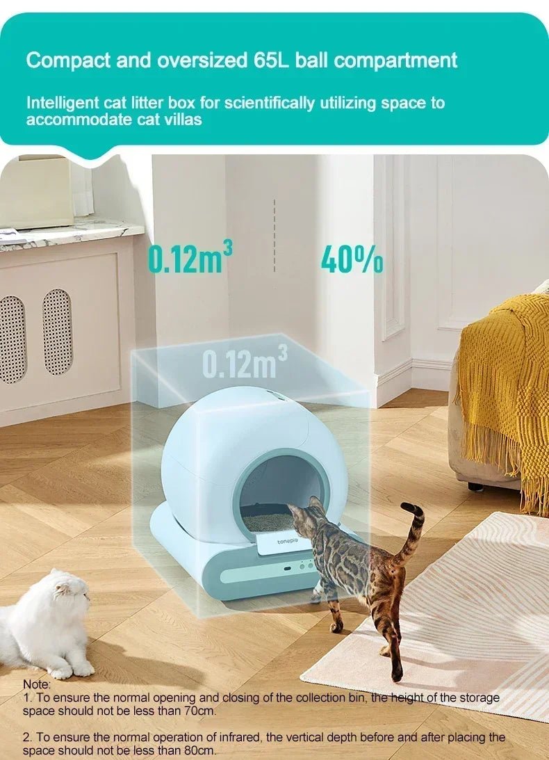 SmartCat 2.0 – Self - Cleaning Litter Box with App Control - Novusyes